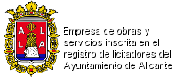 Empresa de obras y servicios inscrita en el Registro