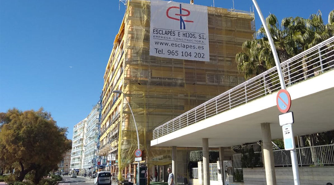 Rehabilitación de fachada edificio Dalí Benidorm